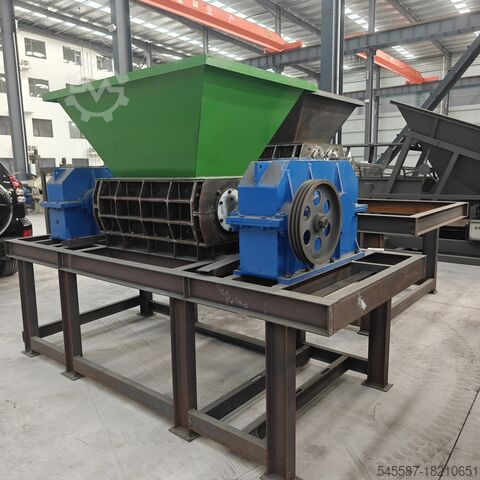 измельчитель для переработки древесины, пластика Double-Shaft Shredder For Recycling waste tire, wood,root,metal