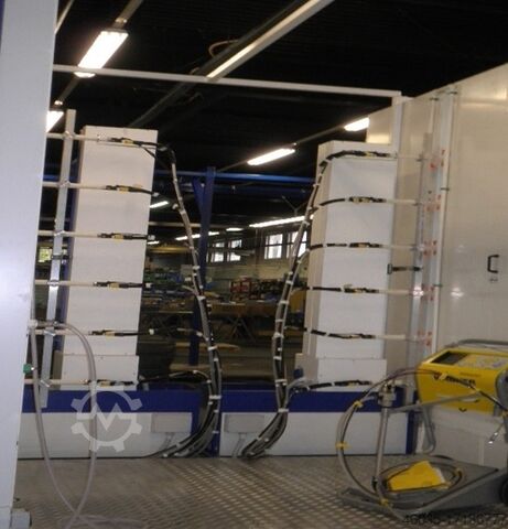 Автоматическая система порошковой окраски Handelsagentur Klaus Benecke Durchlaufanlage Taktverfahren automat.