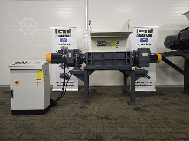 ДВУХВАЛЬЦОВЫЙ ИЗМЕЛЬЧИТЕЛЬ GL2180 7,5 кВт+7,5 кВт 3E MACHINERY GRABTRADE GL2180 7.5KW+7.5KW