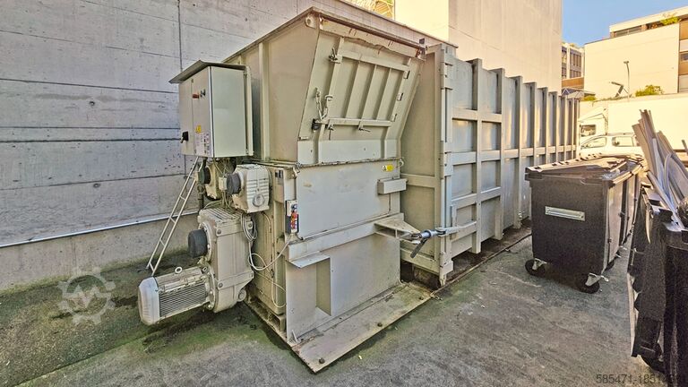 Винтовой уплотнитель древесины с первичной дробилкой Ludden & Mennekes Entsorgungs-Systeme SVS 15 Holzschneckenverdichter