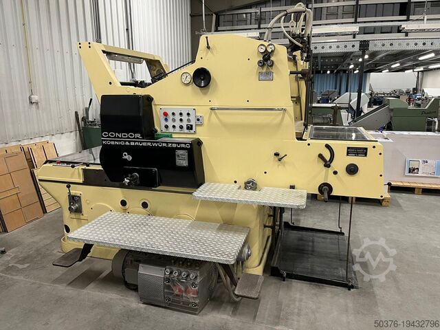 цилиндрическая высекальная машина для бумаги/картона Koenig & Bauer (KBA) Condor 72x102cm