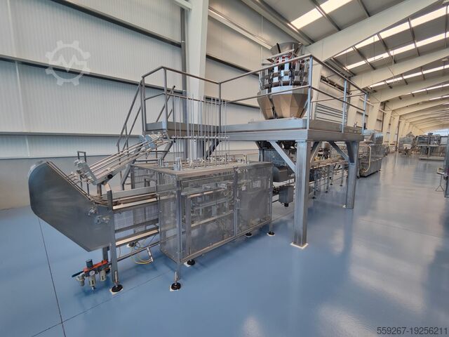 ЛИНИЯ ДЛЯ УПАКОВКИ ПЭТ ТВЕРДЫЕ ВЕЩЕСТВА/ЖИДКОСТИ COMPACT MONDINI EVOLUZIONE SUPER E 380 VG