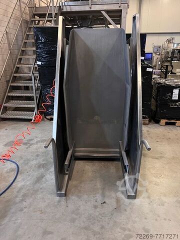 Пневматический мобильный подъемник для мясного бункера на 200 литров  