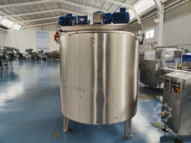 С ГОМОГЕНИЗАТОРОМ И ДВОЙНОЙ МЕШАЛКОЙ VERTICAL JACKETED VESSEL TERLET 1.250 L