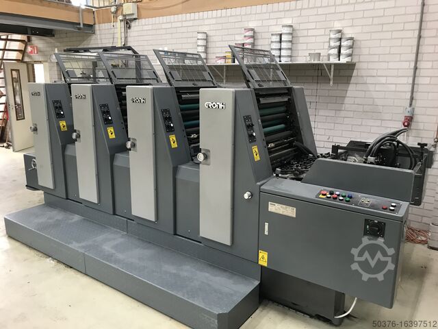 4-красочная офсетная машина 38x52 см Hans Gronhi (Shinohara) GH 524