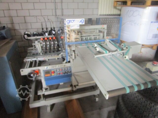 УСТРОЙСТВО ДЛЯ СШИВАНИЯ И ФАЛЬЦОВКИ С ПЕРЕДНИМ СРЕЗОМ MKW SFT 350