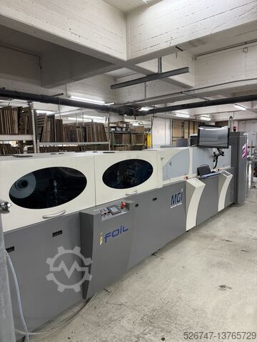 Система финишной обработки + модуль горячего тиснения фольгой MGI Jetvarnish JV3D5274 inkl. IFoil-Modul