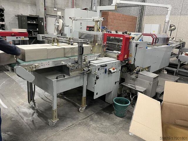 Машина для изготовления книжных коробок Hoerauf BDM Speed (2007) с паллетайзером Solema Cartesio Hoerauf BDM Speed