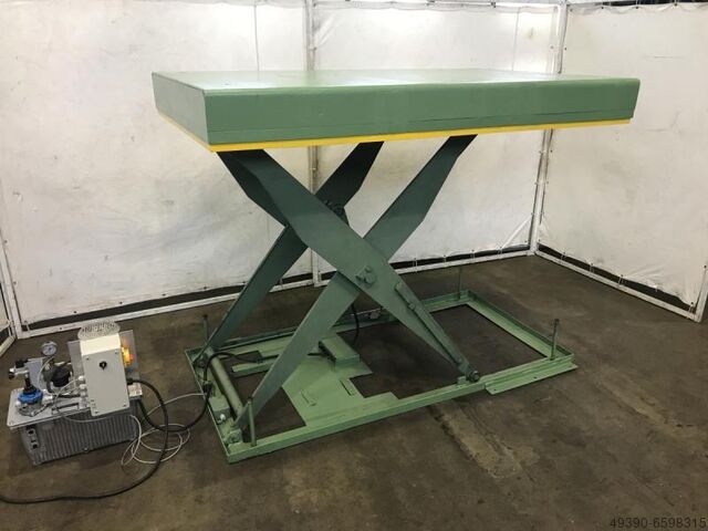 Гидравлический ножничный подъёмный стол, подъёмный стол с отдельно стоящим гидравлическим агрегатом WEIDMANN E5/13-1