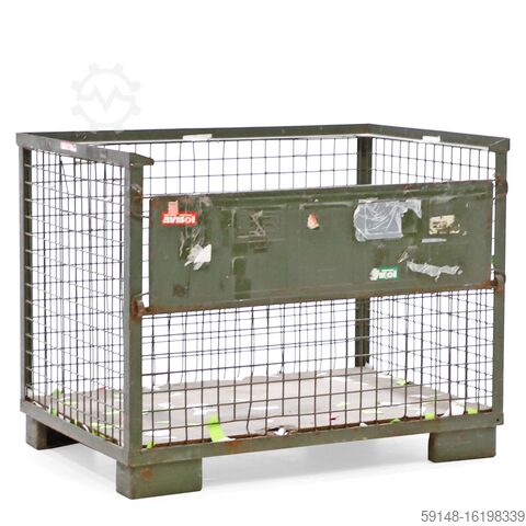 Использованный Gitterbox Прочная конструкция Прочная конструкция штабелируемый 1 клапан на 1 Kruizinga 98-6588GB