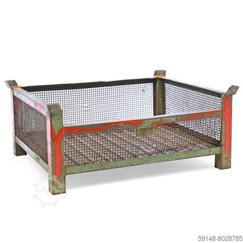 Использованный решетчатый ящик, прочная конструкция, прочная конструкция, штабелируемый, 4 стенки, Д Kruizinga 98-5436GB