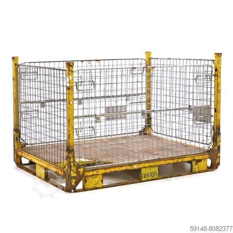 Ящик для поддонов б/у, штабелируемый и складной, качество B, с повреждениями, Д: 1605, Ш: 1150, Kruizinga 98-5960GB-B