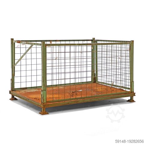 Ящик сетчатый б/у штабелируемый и складной, 1 открытая узкая сторона, Д: 1800, Ш: 1200, В: Kruizinga 98-6752GB