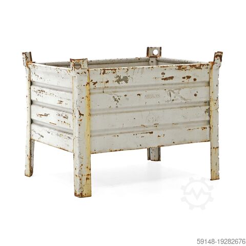 Использованные штабелируемые ящики стальной прочный штабелируемый контейнер 4 стенки, Д: 1045, Ш: 84 Kruizinga 98-6774GB