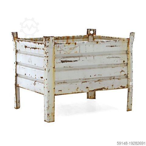 Использованные штабелируемые ящики стальной прочный штабелируемый контейнер 4 стенки, Д: 1050, Ш: 83 Kruizinga 98-6779GB