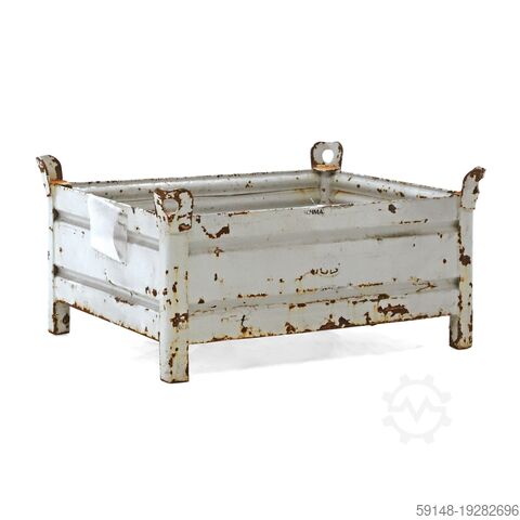 Использованные штабелируемые ящики стальной прочный штабелируемый контейнер 4 стенки, Д: 1050, Ш: 85 Kruizinga 98-6780GB