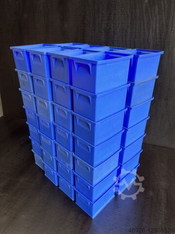 Штабелируемый транспортный ящик Штабелируемый ящик Ящик SSI Schäfer 14/6-4 / 56 Stck./ blau Kostenloser Versand - deutschlandweit -