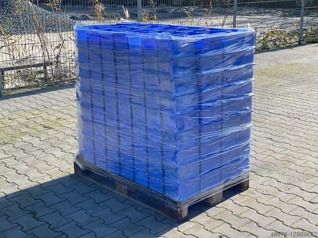 Штабелируемый транспортный ящик Штабелируемый ящик Ящик SSI Schäfer 14/6-4 / 261 Stck./ blau Kostenloser Versand - deutschlandweit -