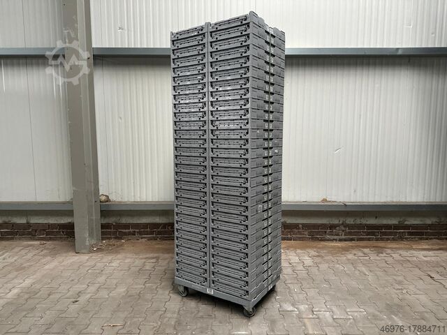 Штабелируемый ящик 100x Klappkiste Faltkiste Faltbox 600x400x400mm, grau