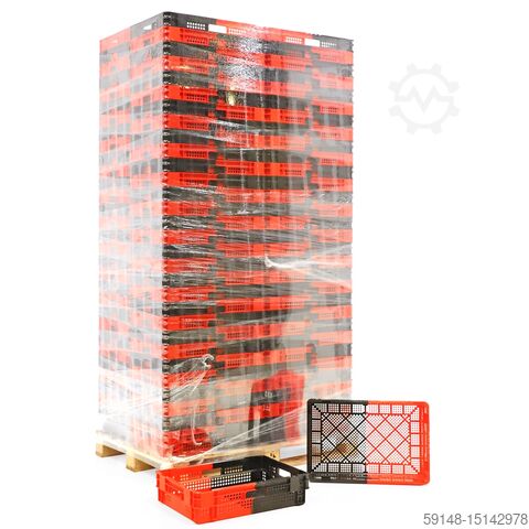 Использованные штабелируемые контейнеры, штабелируемые, вкладываемые контейнеры, перфорированные сте Kruizinga 98-6466GB-PAL