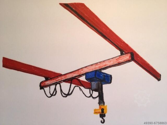 Подвесная кран-балка, легкая крановая система; Однорельсовая подвесная дорога с однорельсовым кранов DEMAG KBK 1