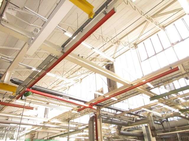 Навес для крана Крытый кран Крановая полоса Demag Kranbahn KBK2 250KG 9x5m + Zubehör Demag KBK 2 II KBK2 250Kg + Kettenzug