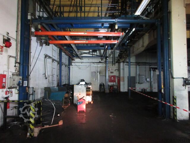 Навес для крана Крытый кран Крановая полоса Demag Portalkran Hallenkran Stahlbau Demag DK Kettenzug 250Kg 0,25t 11,6x6,4m