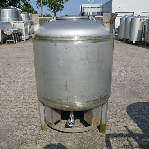 Круглый контейнер объемом 1000 литров из V2A  