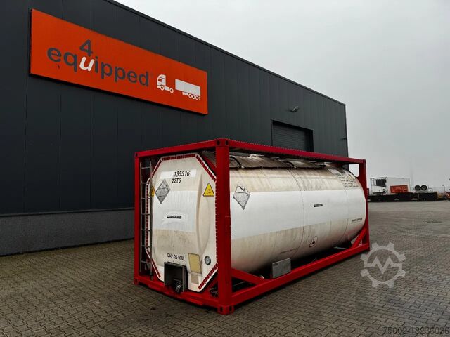 Контейнер для резервуара Singamas 20FT ISO, 26.000L/1-COMP/3 BAFFELS/3 manholes, ...