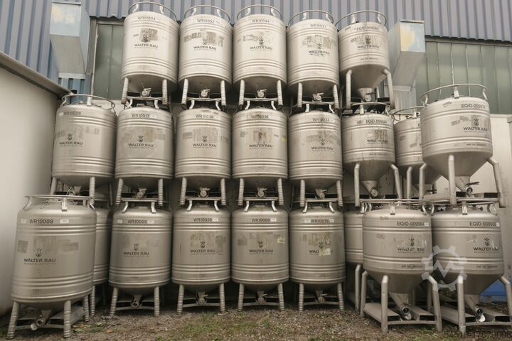 Транспортный контейнер из нержавеющей стали объемом 800 литров  