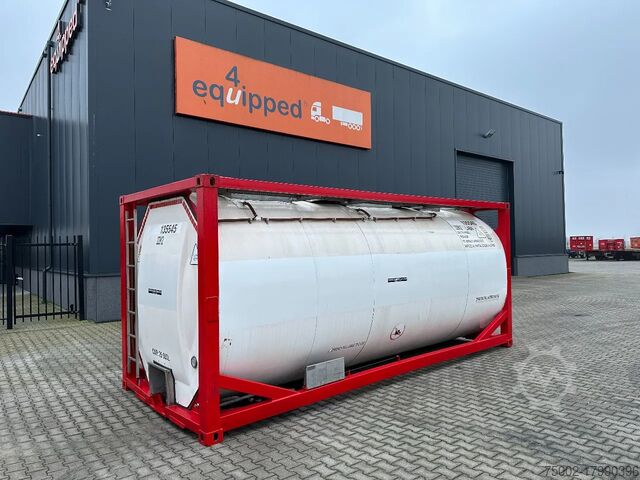 Контейнер для резервуара Singamas 20FT ISO, 26.000L/1-COMP/3 BAFFELS/3 manholes, ...