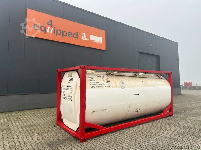 Контейнер для резервуара Singamas 20FT ISO, 26.000L/1-COMP/3 BAFFELS/3 manholes, ...