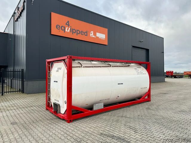 Контейнер для резервуара Singamas 20FT ISO, 26.000L/1-COMP/3 BAFFELS/3 manholes, ...