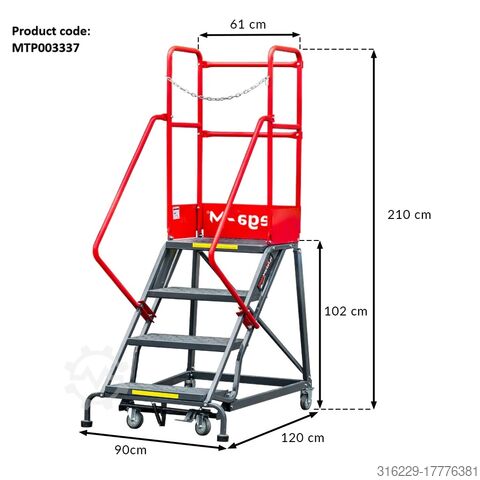 Проходимая лестница для хранения Mega-M 