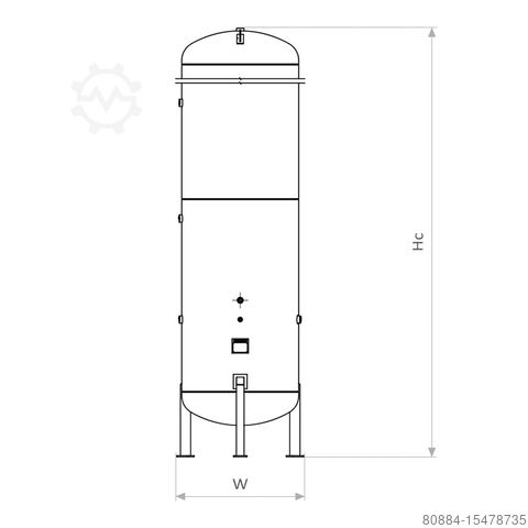 Резервуар для сжатого воздуха LandReko VAR-5000-14-J