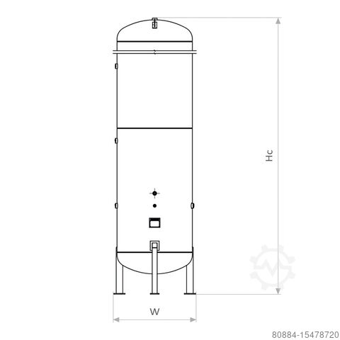 Резервуар для сжатого воздуха LandReko VAR-5000-11-J