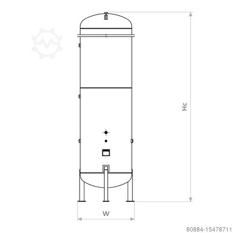 Резервуар для сжатого воздуха LandReko VAR-5000-8-J