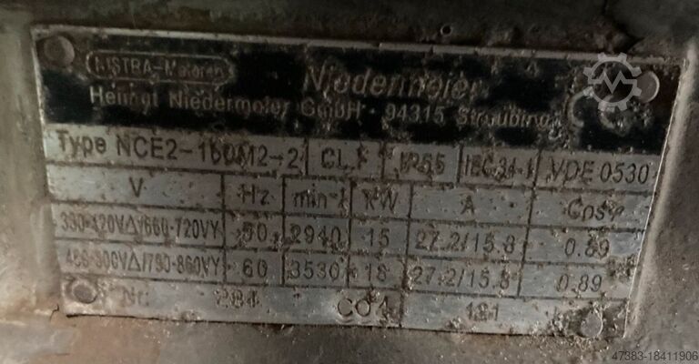 Воздушный компрессор поршневой компрессор 24 л.с.  18 kW / 24 PS