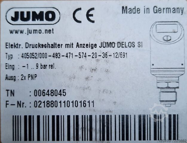 Гигиенический преобразователь давления Jumo 405052