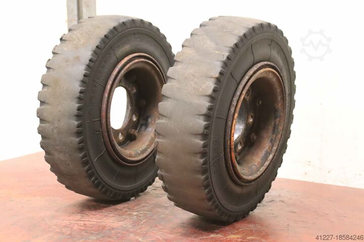 Цельнолитые резиновые шины 2 шт. Continental Super Elastic  5.00-8  3.00D-8