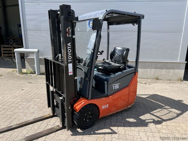 Электрический 3-колесный вилочный погрузчик Toyota 7 FBEST 15