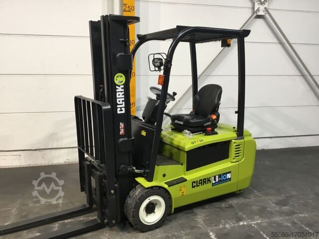 Электрический 3-колесный вилочный погрузчик Clark GTX16 Li-Ion Neugerät