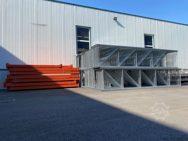 37 погонных метров паллетных стеллажей Meta 37 Lfm Palettenregal Meta H 5,5 m T 110 cm Auflast 3000 kg