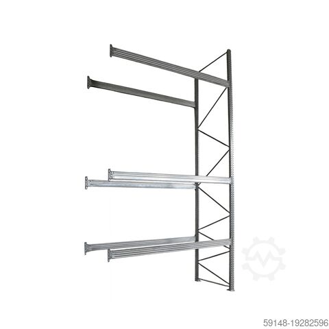 Б/у удлинитель стеллажа для поддонов, Ш: 2800, Г: 1070, В: 5500 (мм). , Ш: 2800, Г: 1070, В: Kruizinga 98-476GB-AB