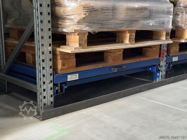 Высокополочный склад с односторонним выдвижением SSI Schäfer PR 600 Palettenauszug Regaltiefe: 800 mm Auszug:100 % = 740 mm