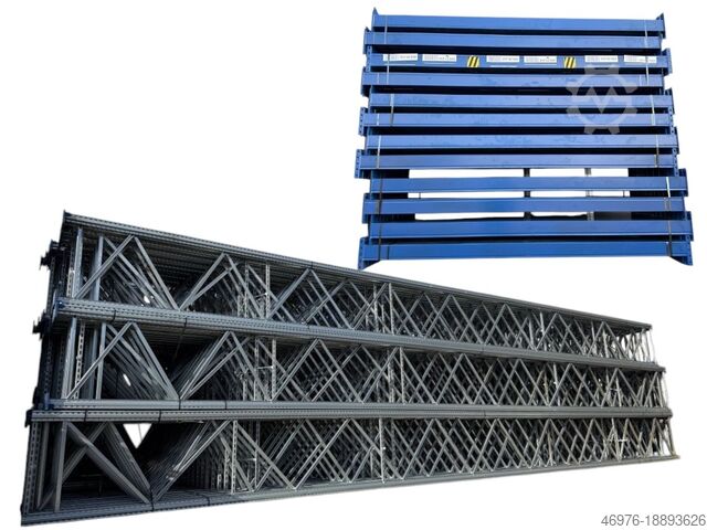 система стеллажей для поддонов на многоярусном складе SSI Schäfer / Regallänge: 17,04lfm. / St.: 12.000x1.100mm / Tr.: 2.700 mm