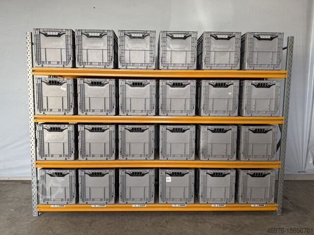 стеллаж для ящиков на высоком складе, журнальная стойка Stow Midirack / Regallänge: 2.810 mm 2.000 x 600 mm / Bekuplast