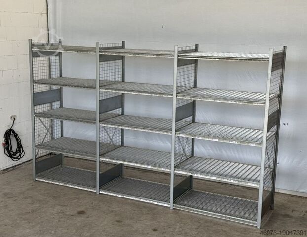 Стеллажи для многоярусного склада Dexion HI 280 / Regallänge: 3.890 mm / St.: 2.400x800mm/ Gitterboden