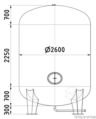 Пивной напорный бак 16,9 куб. м 2 шт.  