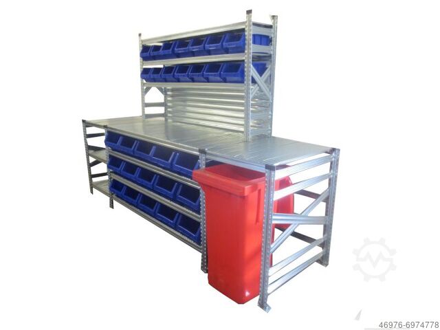 Упаковочный стол Упаковочный стол Kommisioniertisch / 2940 x 800 mm / inkl. Regal